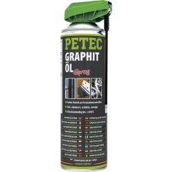Petec 72250 Graphit&ouml;l Spray, UNIVERSAL-&Ouml;L 500 ml