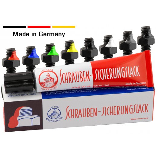 B&auml;der Lacke Schraubensicherungslack 20 ml Tube gelb
