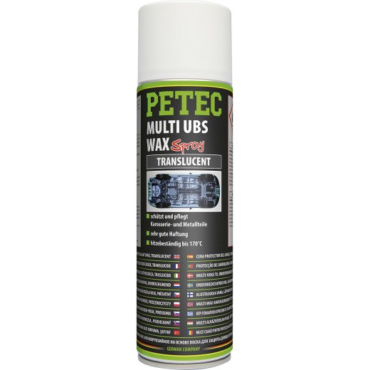 Petec 73450 Multi UBS Wax translucent Spray 500 ml