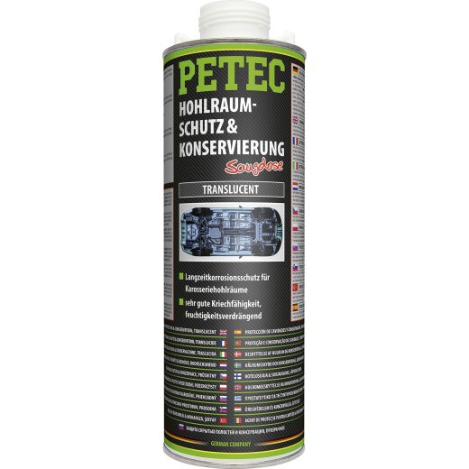 Petec 73510 Hohlraumschutz & -Konservierung translucent 1000ml