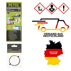 Petec 83333 Scheibenklebeset inkl. Scheibendraht 82322