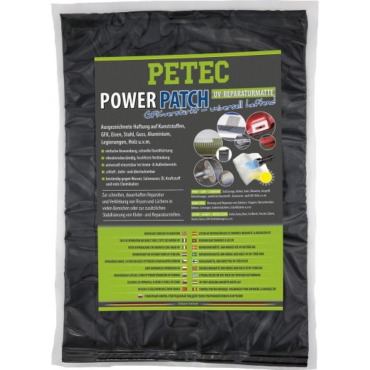 Petec 85300 POWER PATCH UV-Reparaturmatte 225 x 300 mm Matte