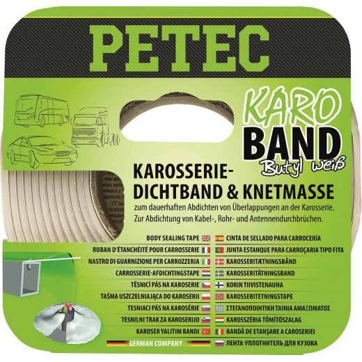 Petec 87530 Buthyl,Karo-Band, Karosseriedichtband 2mm x 20mm x 3m