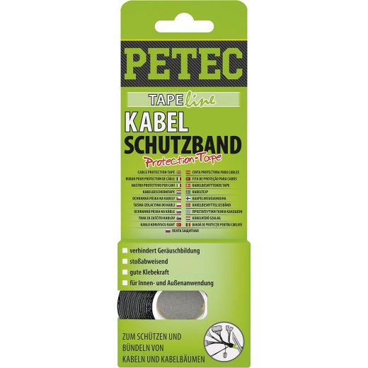 Petec 87500 Kabelschutzband 10m x 19mm x 0,3mm SB-Karte