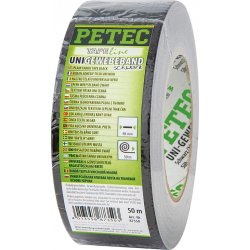 Petec 87350 Uni Gewebeband schwarz Rolle 50 m x 48 mm