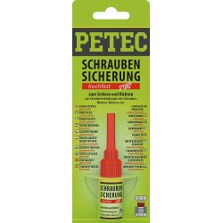 Petec 92005 Schraubensicherung hochfest rot 5 g SB-Karte