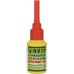 Petec 92010 Schraubensicherung hochfest rot 10 g Flasche