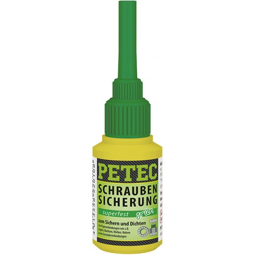 Petec 93010 Schraubensicherung superfest gr&uuml;n 10 g Flasche