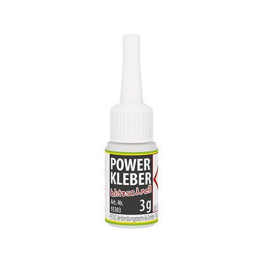 Petec 93303 POWER KLEBER blitzschnell 3 g Flasche