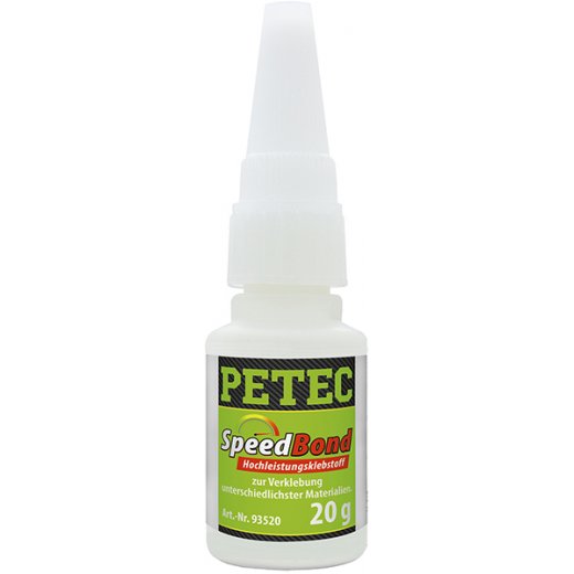 Petec 93520 SpeedBond Hochleistungsklebstoff 20 g Flasche