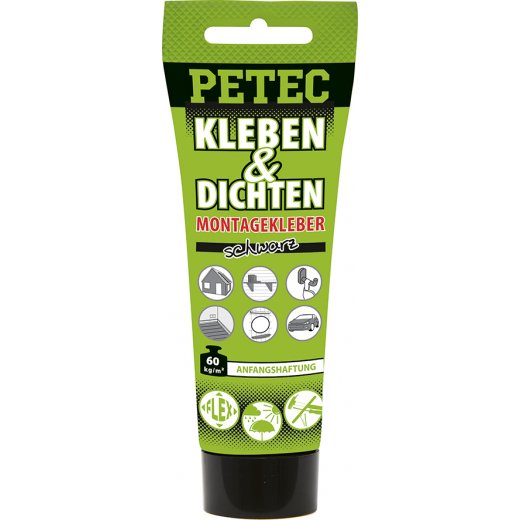 Petec 94270 Kleben & Dichten Montagekleber schwarz 80 ml