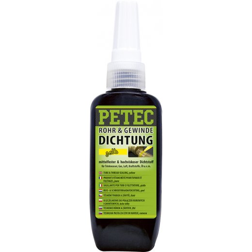 Petec 97217 Rohr- & Gewindedichtung gelb, hochfest 50 g