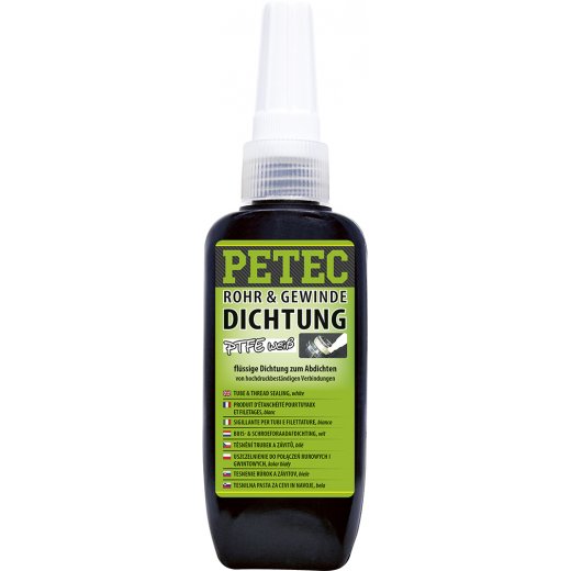 Petec 97218 Rohr- & Gewindedichtung niedrigfest wei&szlig; 50 g
